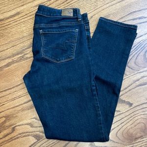 American Eagle Outfitters 8 Regular Skinny Super Stretch Jeans Dark Rinse